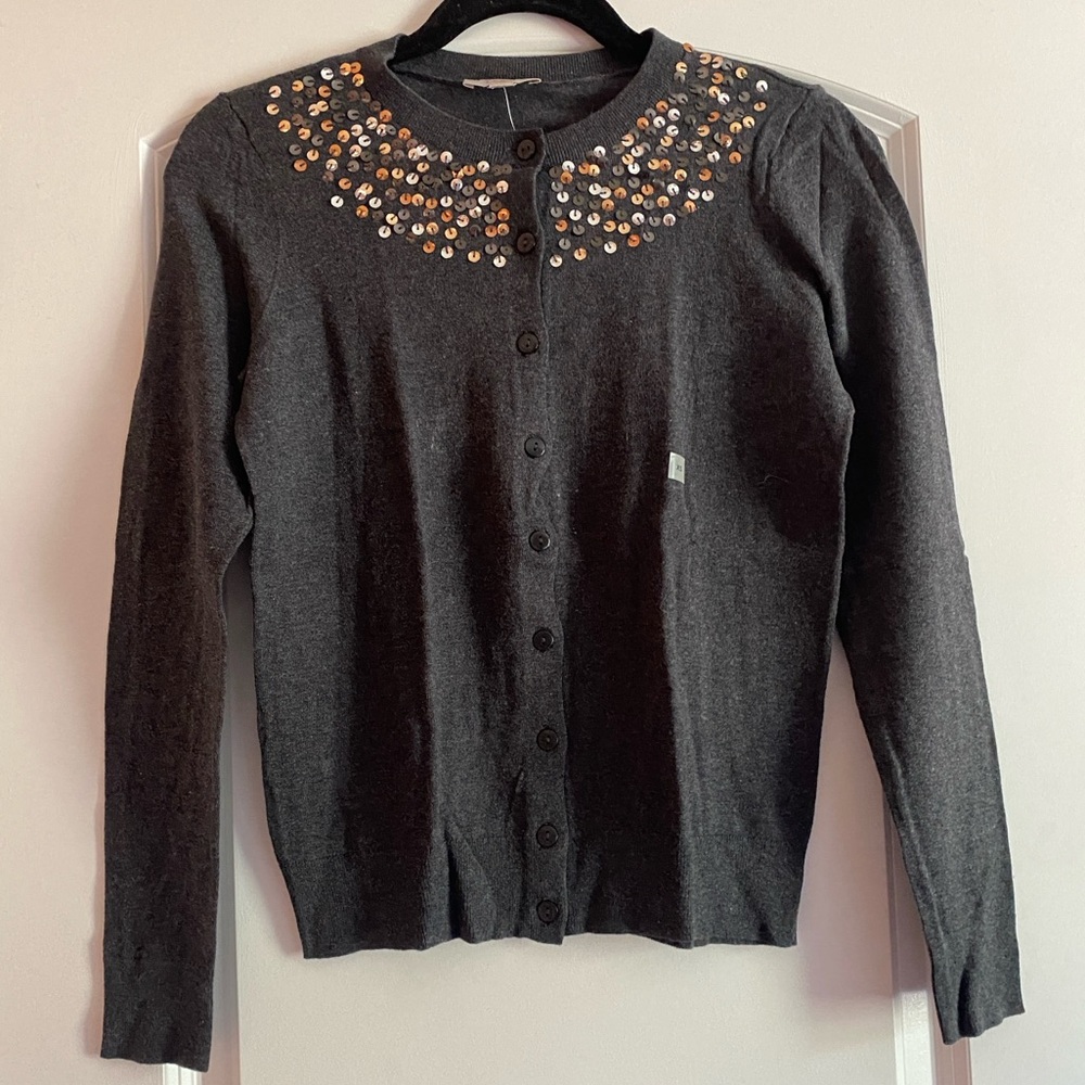 LOFT Women’s Gray Cardigan Sweater Size XS